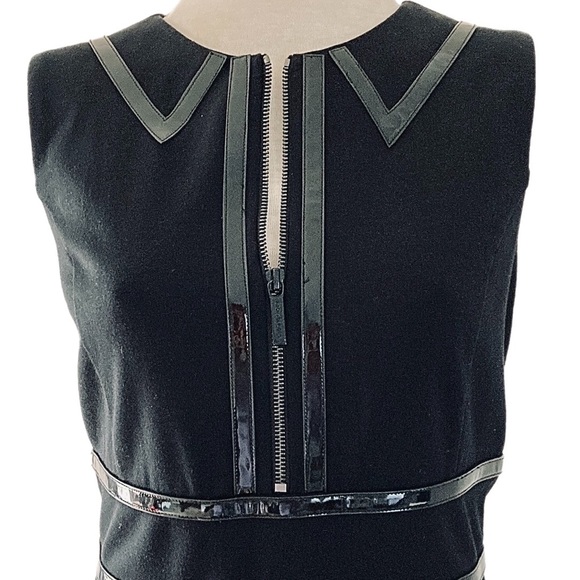 MICHAEL KORS black stretch knit fit & flare Dress - Picture 3 of 11